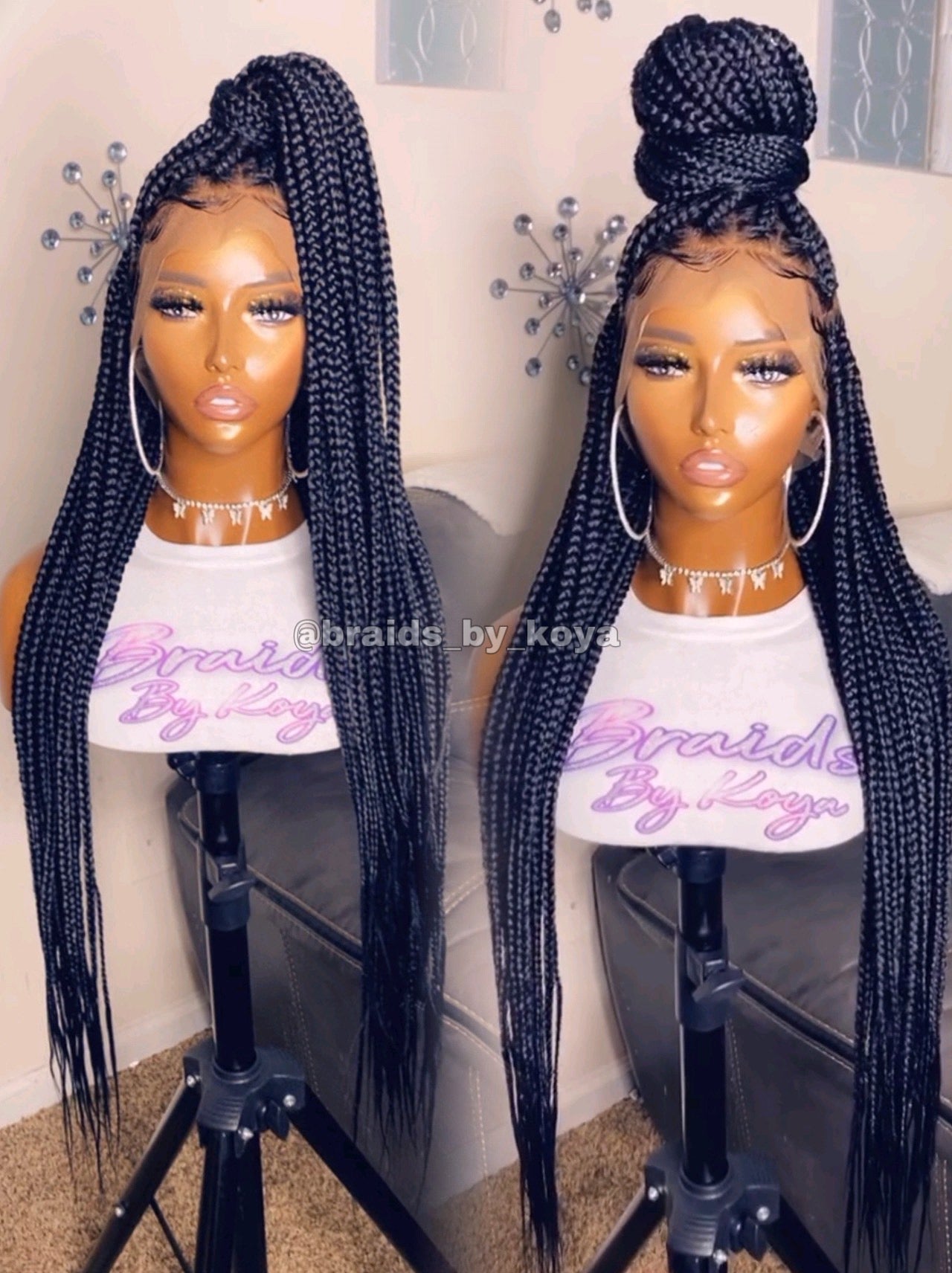 Full lace knotless braids wig 