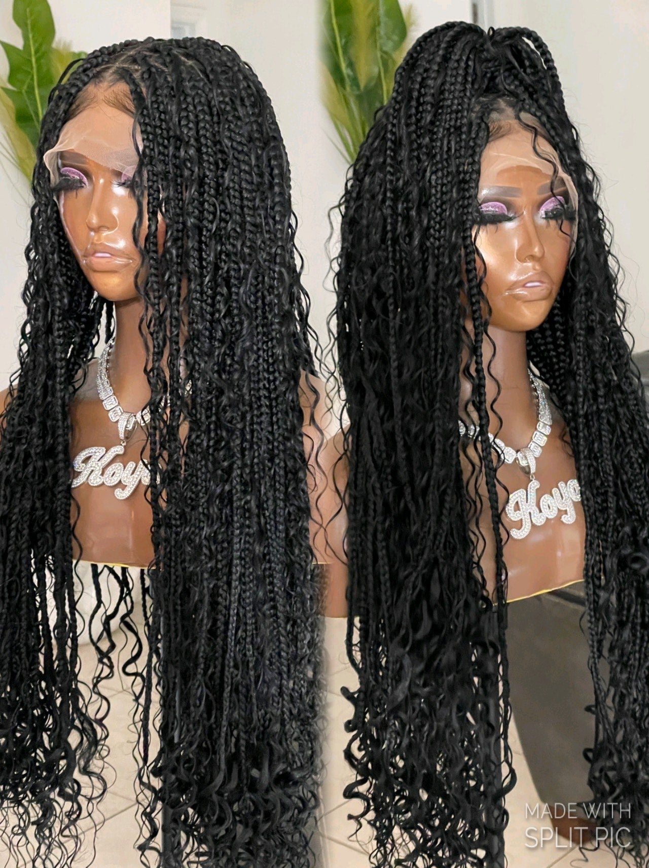 Dumi-Super Long Big Box Goddess Knotless Braided Full Lace Wig