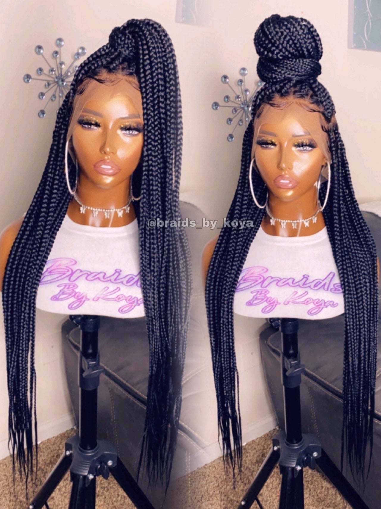 Medium Knotless Full Lace Wig Braided Wig – Braid Like A Pro